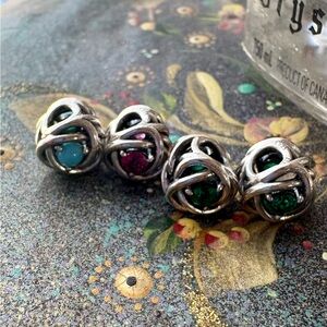 Pandora Stirling Silver Charms 4 set.